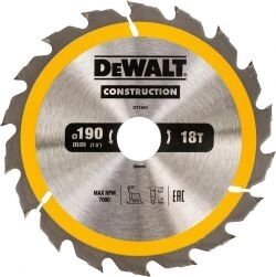 Диск пильний по дереву DeWALT DT1943 190х1.7х30мм, 18 зуб. від компанії 3003 - фото 1