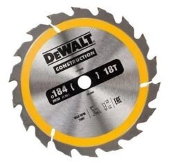 Диск пильний по дереву DeWALT DT1938 184х1.6х16мм, 18 зуб.