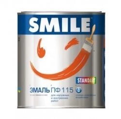 Емаль Smile ПФ-115 червона 2,8 кг (51007) від компанії 3003 - фото 1