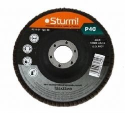 Коло зачистне пелюсткове Sturm 125x22 №40 9010-01-125-40 від компанії 3003 - фото 1