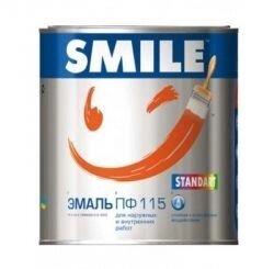 Емаль Smile ПФ-115 червона 2,8 кг (51007)