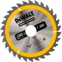 Диск пильний по дереву DeWALT DT1937 165х1.5х30мм, 30 зуб.