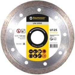 Диск алмазний Baumesser Universal 1A1R 125x1,4x8x22,23 (91315129010)