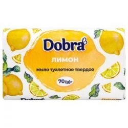 Мило тверде туалетне ТМ "Dobra", "Лимон" 70г (58006)