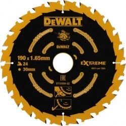 Диск пильний по дереву DeWALT DT10304 190х1.6х30мм, 24 зуб.