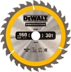 Диск пильний по дереву DeWALT DT1932 160х1.5х20мм, 30 зуб.