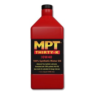 MPT ® 0W-40 Thirty-K 100% Full Synthetic Motor Oil 3.785 л