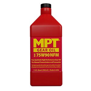 MPT 100% Full Synthetic Gear Oil 75W-90 NFM (No Friction Modifier)