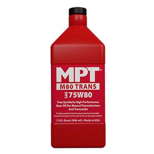 MPT 100% Full Synthetic M80 TRANS Gear Oil 75W80 For Manual Transmissions And Transaxles