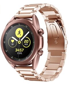 Браслет для Huawei Watch 2 ⁇ Watch Gt 2 42 mm Ремінець 20 мм сталевий класичний Рожеве Золото BeWatch