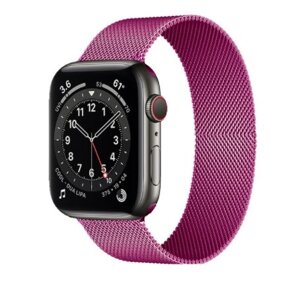 Ремінець міланська петля для Apple Watch series 3 | 4 | 5 | 6 з шириною корпусу 38 | 40мм Milanese loop Браслет