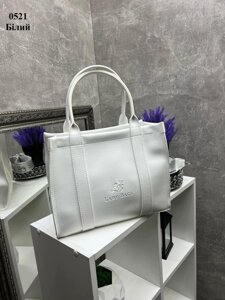 Біла - елегантна, стильна та вмістка жіноча сумка стриманого дизайну (0521)