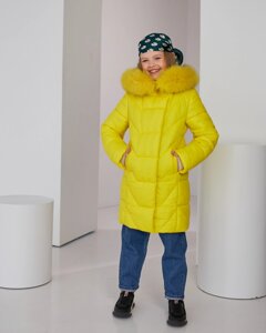 Модель куртки Eva Metall Shine Yellow