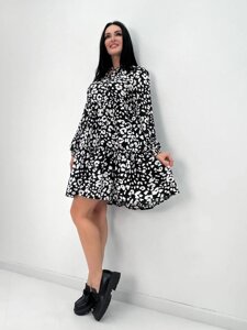 Легка жіноча сукня оверсайз "Lichi" оптом | Норма Чорний, 46-48