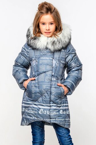 Пальто дитяча офелія2 - сірий № 300