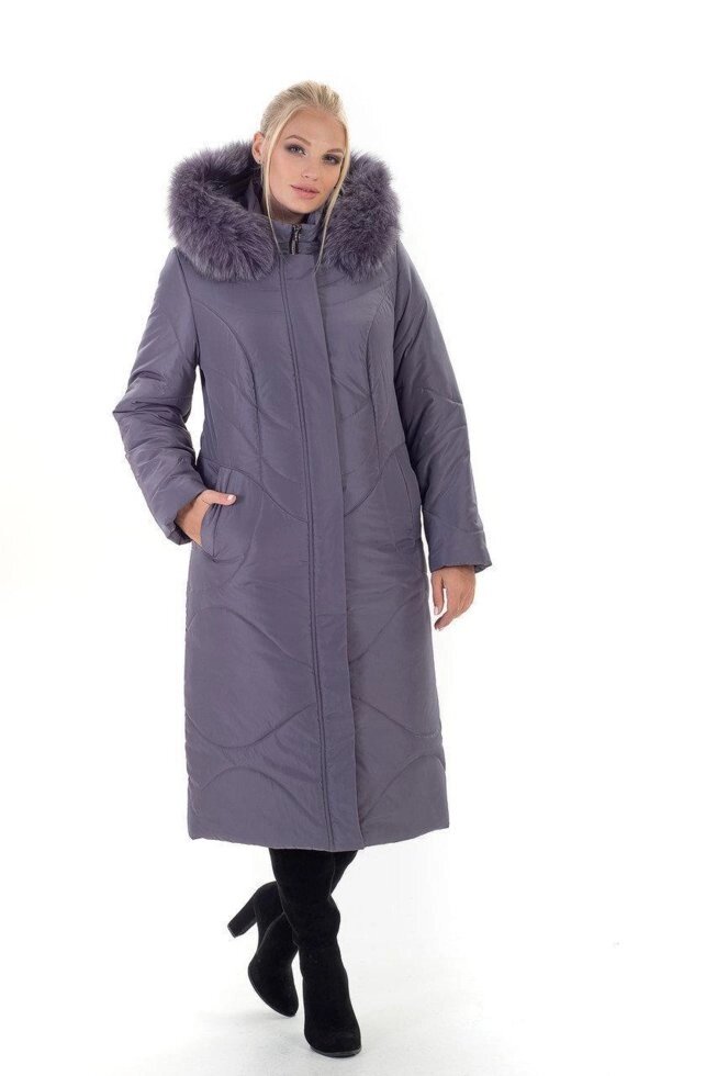 Пальто жіноче зимове з натуральним хутром - гарантія