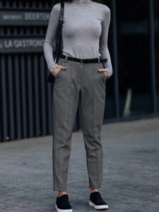 Теплі жіночі брюки "Decart" оптом | Норма Капучіно, 42