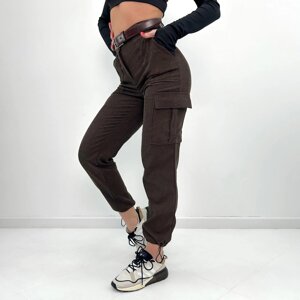 Жіночі вельветові брюки карго "Urban"Батал