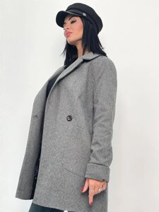 Жіноче кашемірове пальто "Forest" оптом | Норма Синій, 46-48
