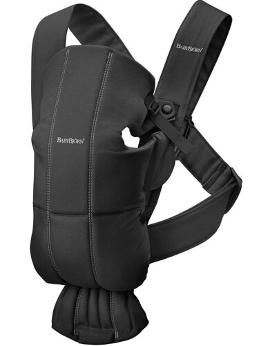 Рюкзак-кенгуру BabyBjorn Mini Woven Black, 7317680211569