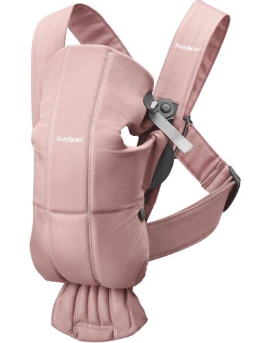 Рюкзак-кенгуру BabyBjorn Mini Woven Dusty pink, 7317680211149