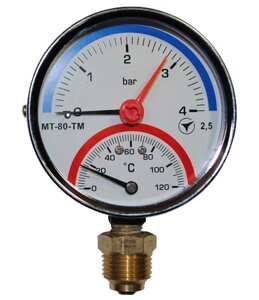 Термоманометр радіальний МТ-80-ТМ (МТ-80-ТМ-Р, МТ80ТМ, МТ80-ТМ, МТ-80ТМ, МТ 80 ТМ)