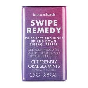 Розпродаж! М'ятні цукерки Bijoux Indiscrets Swipe Remedy – clitherapy oral sex mints, термін 31.08.23