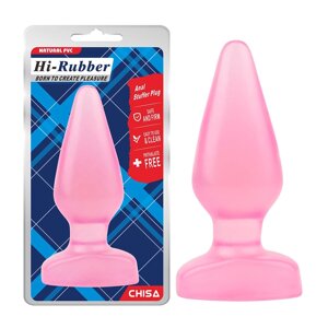 Велика анальна пробка Chisa Hi-Rubber Anal Stuffer Plug Pink