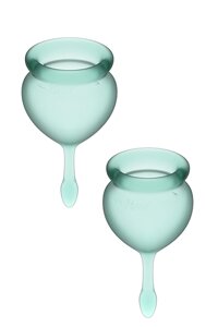 T360103 Satiffyer відчуває себе хорошою менструальною чашкою зелених менструальних мисок