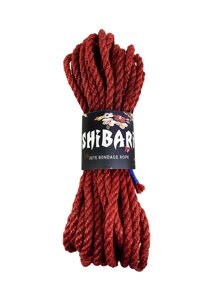 Мотузка з джуту шибарі, мотузка шибарі, 8 м червона