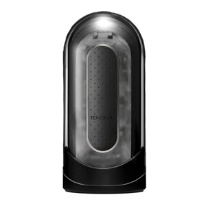 Мастурбатор Tenga Flip Zero електронна вібрація чорна, змінена інтенсивність, складання