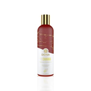 Натуральний масажний масло доновий поповнення - Lemongrass & Gingerl (120 мл) з ефірними маслами