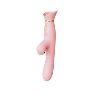 Пульсатор -Вібратор із вакуумною стимуляцією Zalo Clitoris - Rose Struster Полуничний рожевий