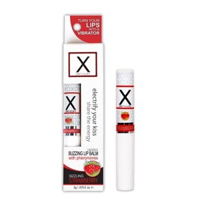 Sensuva Unisex Стимулюючий бальзам для губ - x на губах полуниця з феромонами, полуниця