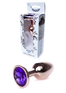 Анальна вилка з фіолетовим каменем ювелірних виробів