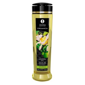 Органічне масажне масло Shunga Organica - екзотичний зелений чай (240 мл) з вітаміном Е
