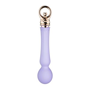 Wibro -massager з нагрітою солодкою магією Zalo - фіолетова фіолетова паличка