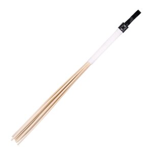 Різки дерев'яні з ротанга DS Fetish на 8 палиць, біла ручка, 60 см