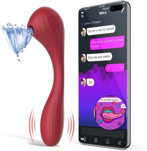 Вакуумний вагінальний-клітор стимулятор Magic Motion Bobi червоний, контроль зі смартфона