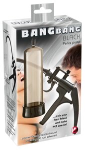 Помпа для пеніса BANG з пістолетом (чорна)