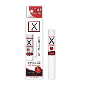 Бальзам Unisex, що стимулює бальзам для губ, Cherry Sensuva - x на губах вишня з феромонами, вишня