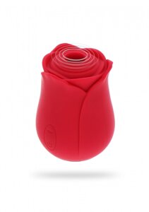 Вакуумний стимулятор клітора у вигляді іграшкової радості, силікону, червоного