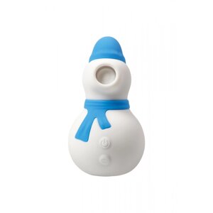 Вакуумний стимулятор Cliter Snowman Chisa біло-синій, 9 х 5,2 см