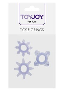 Набір кілець із 3 кілець на пеніс іграшку Joy-Tickle Cring Purple, 10310-Purple