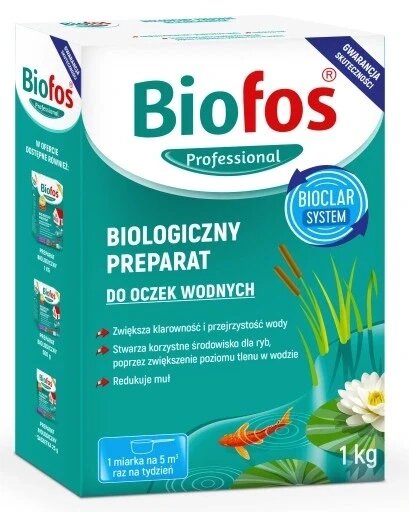 BIOFOS препарат для ставків 1 кг, біо бактерійний препарат для води, ставків, видалює мул та очищує воду від компанії MyHome - фото 1
