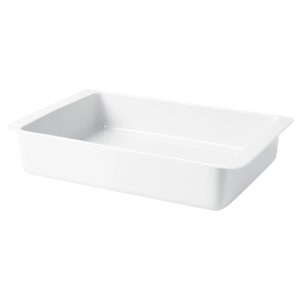 ІКЕА 365+402.867.36 Жароміцний посуд, білий, 38x26 см
