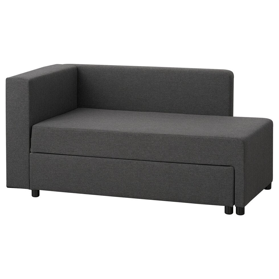 ІКЕА BYGGET, 605.030.84 Диван, розкладний диван, Кніса., темно-сірий з контейнером від компанії MyHome - фото 1