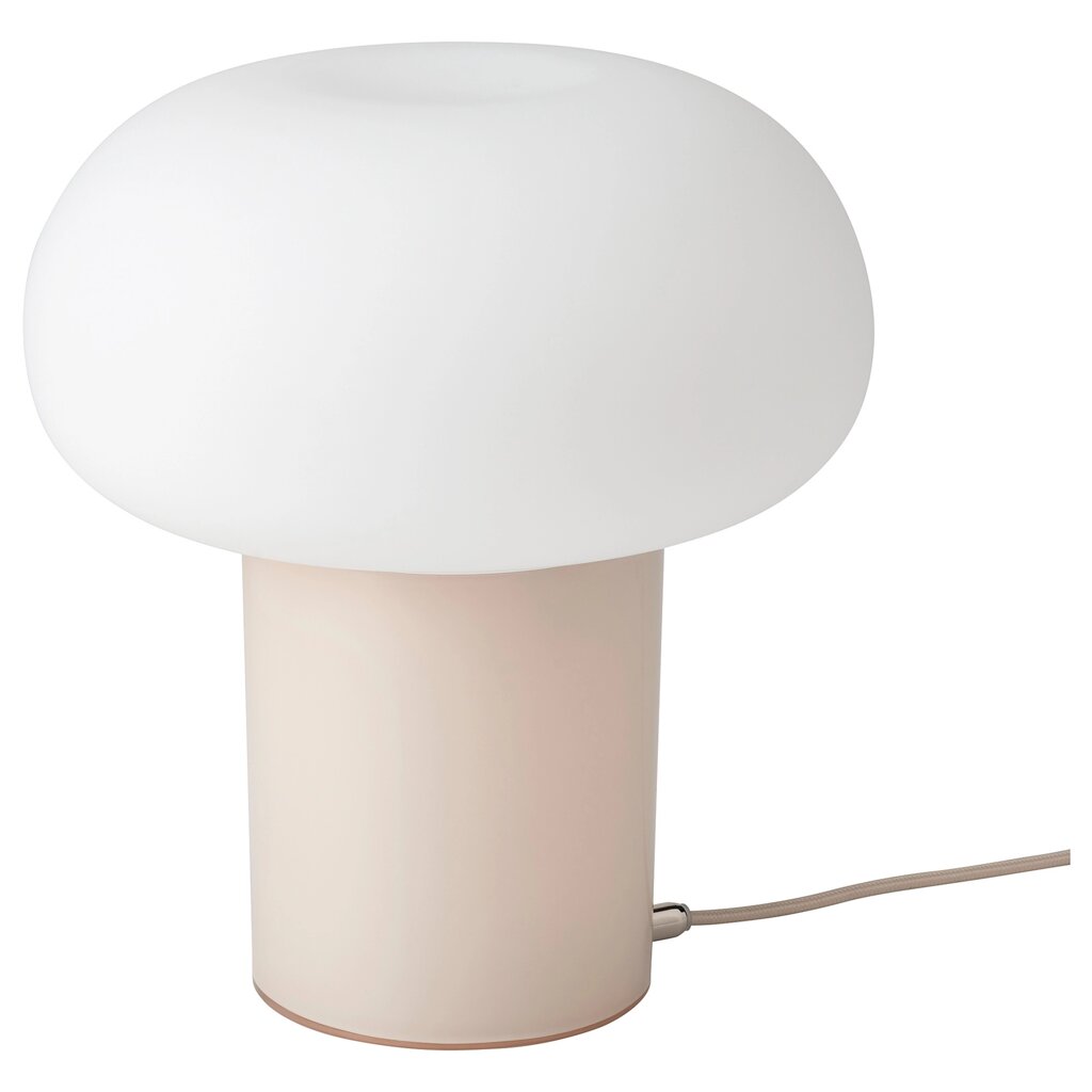 ІКЕА DEJSA, 904.049.83 Настільна лампа, бежевий, опалове біле скло, 28 см від компанії MyHome - фото 1