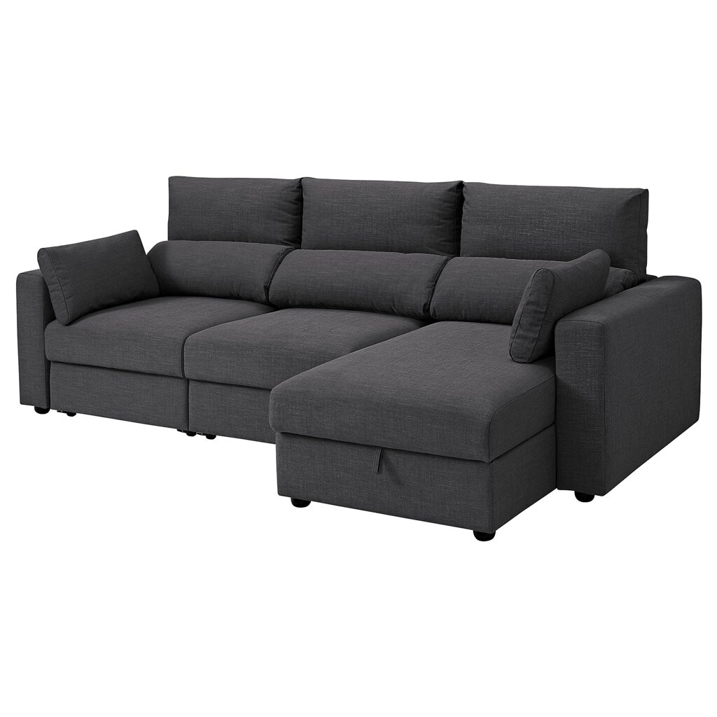 ІКЕА ESKILSTUNA, 204.715.51 3-місний диван, з кушеткою, ХІЛЛАРЕД антрацит від компанії MyHome - фото 1