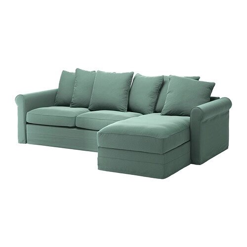 ІКЕА GRÖNLID ГРЕНЛІД, 394.772.99 3-місний диван із кушеткою, Люнген світло-зелений від компанії MyHome - фото 1